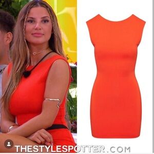 Aritzia Orange Mini Dress